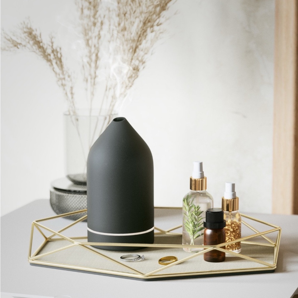 NEW Umbra Display Prisma Tray Sung Wook Park Geometric Gold Tone